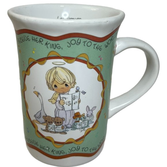 Vintage 1994 Precious Moments Joy To the World Coffee Mug Collectible - Picture 3 of 6